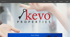 Desktop Screenshot of kevoproperties.com